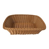 Cesta 30xm Por 23cm Retangular Em Polipropileno Marrom